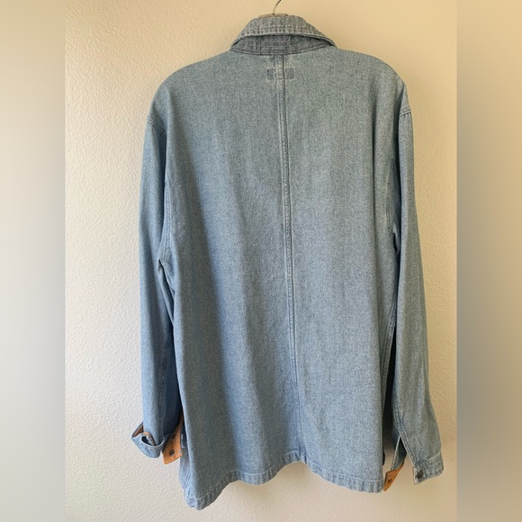 Brixton men’s chore coat sz L, love it for women too, worn once for photoshoot - Picture 7 of 10